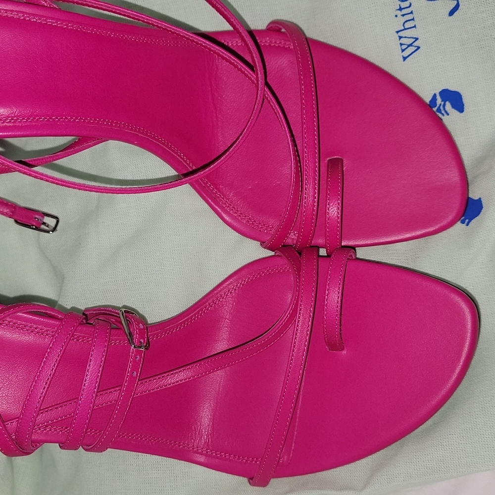 Brand New Off-White Fuchsia Sandals Size 39 - Picture 3 of 5